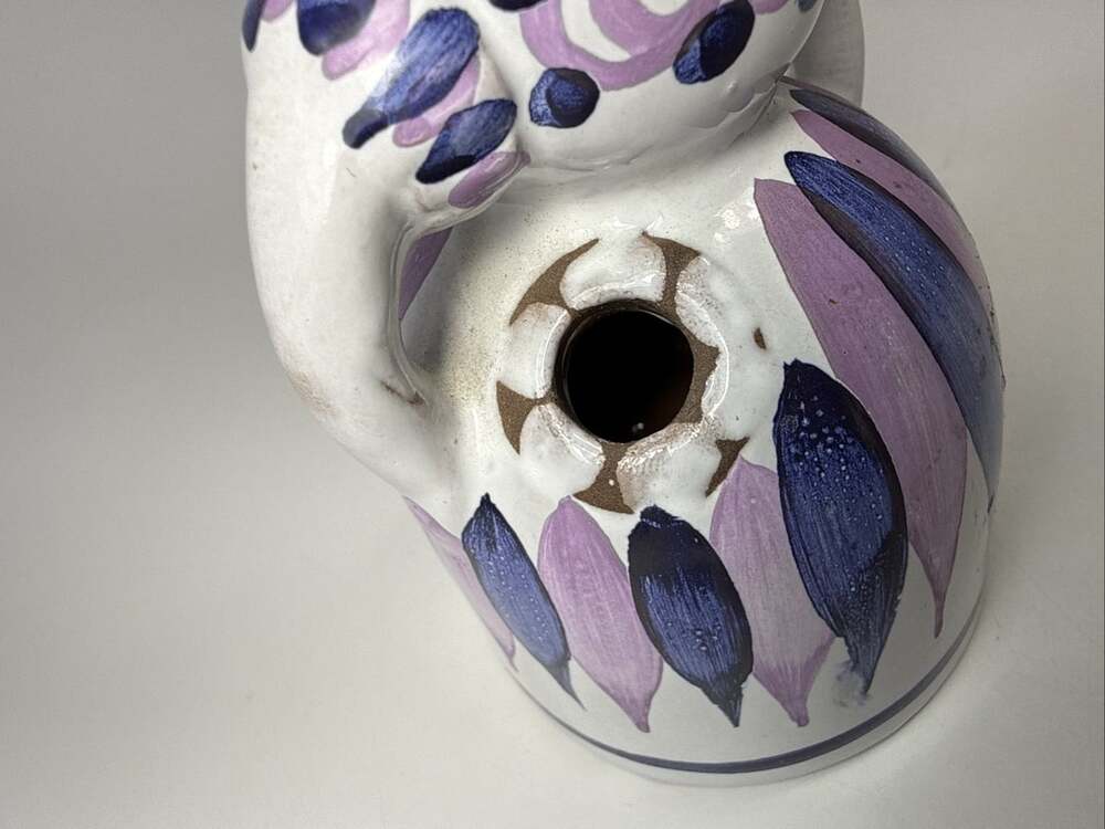 Deco Helsingborg Kurt Nilsson Ceramic Flower Vase Purple Woman Sweden Keramik L2 - Picture 6 of 8